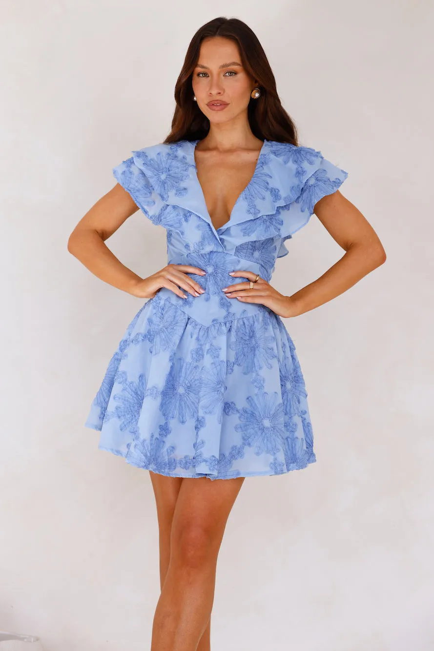 Lily's Song Mini Dress Blue sold by Hello Molly product image thumbnail 4