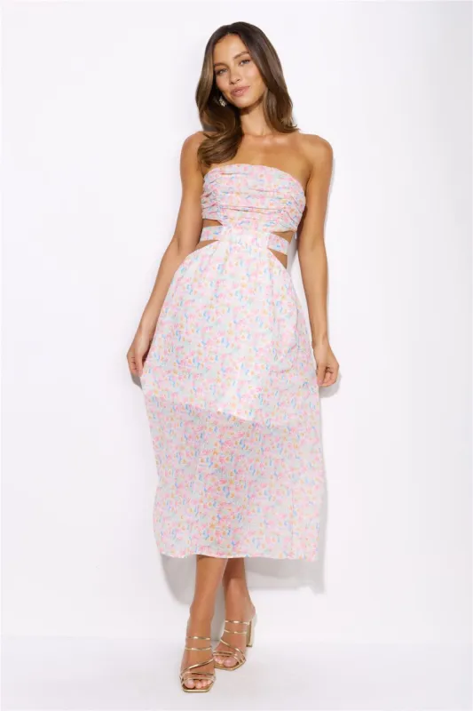 Pretty And Girly Maxi Dress Pink sold by Hello Molly