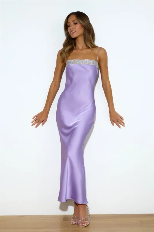 Touch Of Twinkle Maxi Dress Lilac sold by Hello Molly