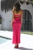 Chilling On My Own Maxi Dress Hot Pink sold by Hello Molly