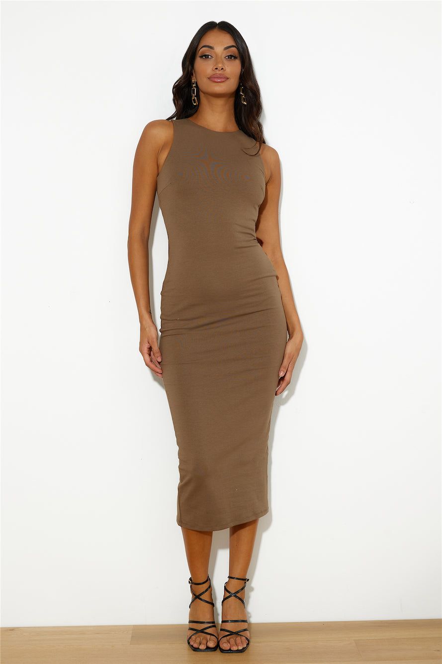 All Day Everyday Maxi Dress Brown sold by Hello Molly product image thumbnail 5