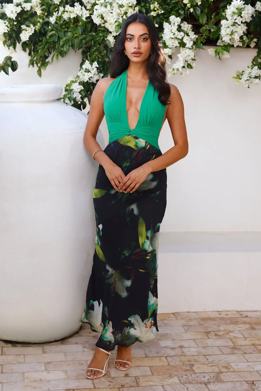RUNAWAY Tenaya Maxi Dress Lily Print sold by Hello Molly product image thumbnail 2