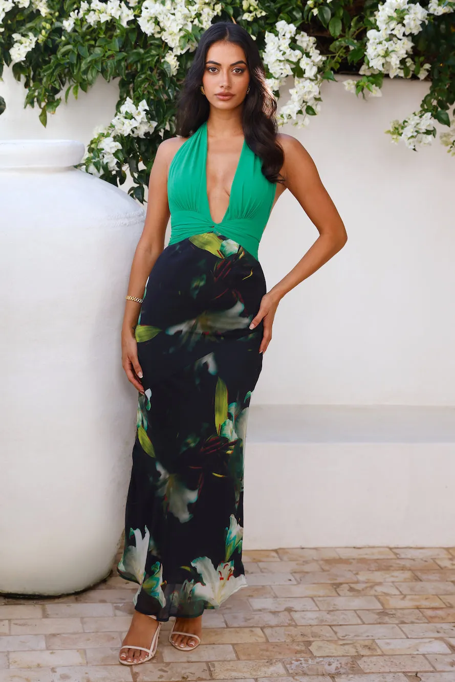 RUNAWAY Tenaya Maxi Dress Lily Print sold by Hello Molly product image thumbnail 3