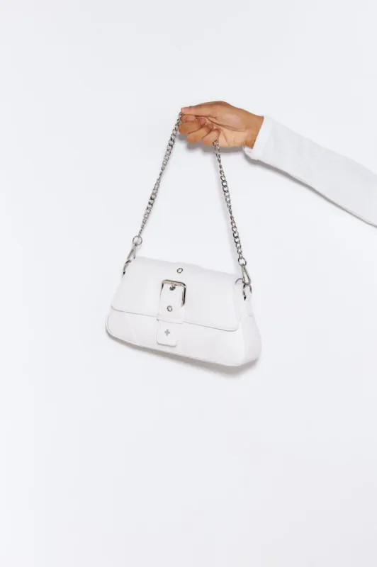 PETA + JAIN Maddy Bag White Pebble Silver sold by Hello Molly