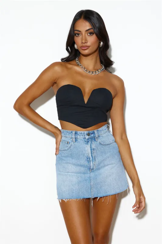 Gwen Babe Corset Top Black sold by Hello Molly