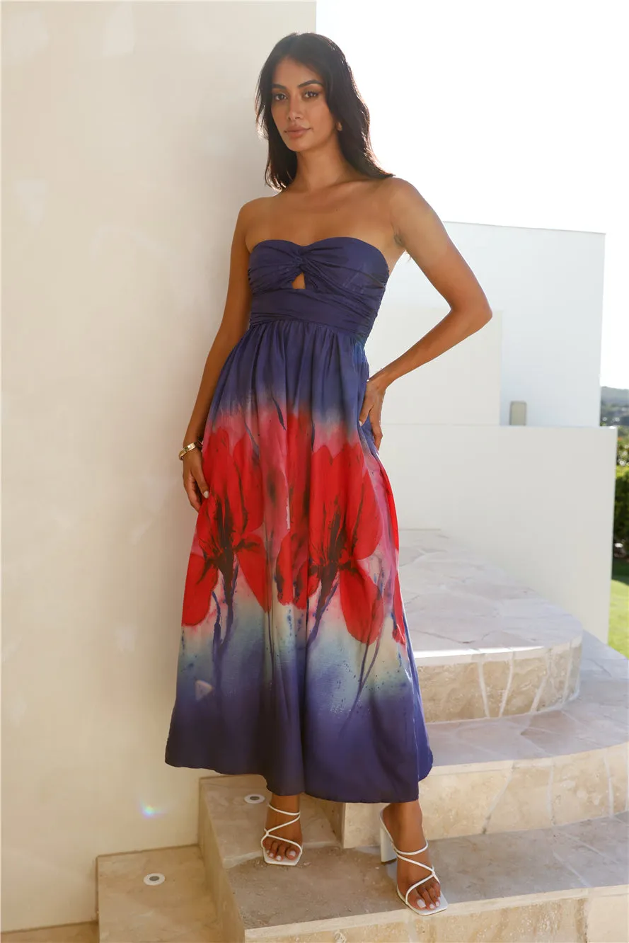 Night Fantasy Strapless Maxi Dress Purple sold by Hello Molly product image thumbnail 4