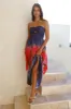 Night Fantasy Strapless Maxi Dress Purple sold by Hello Molly