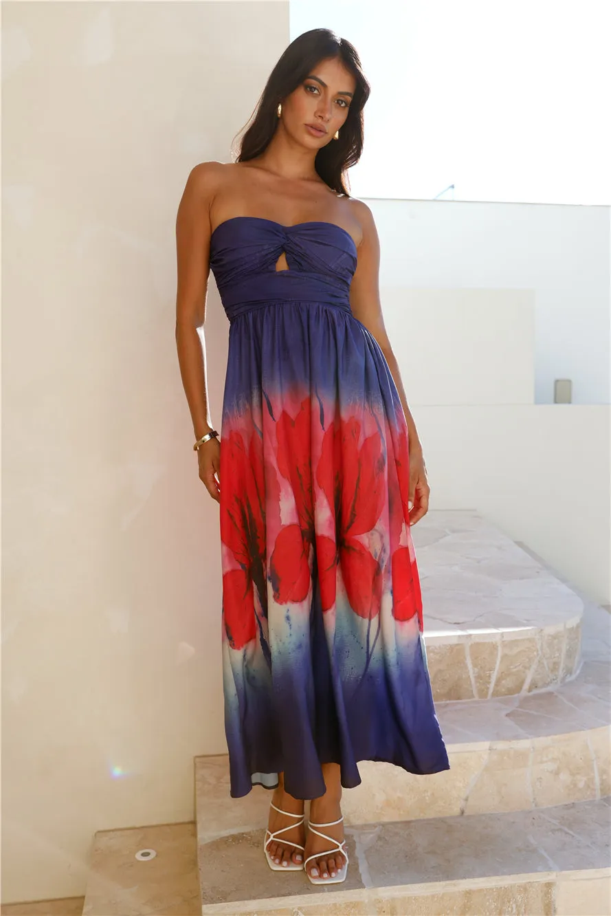 Night Fantasy Strapless Maxi Dress Purple sold by Hello Molly product image thumbnail 2