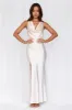 HELLO MOLLY The Loretta Cowl Satin Maxi Dress Pearl sold by Hello Molly