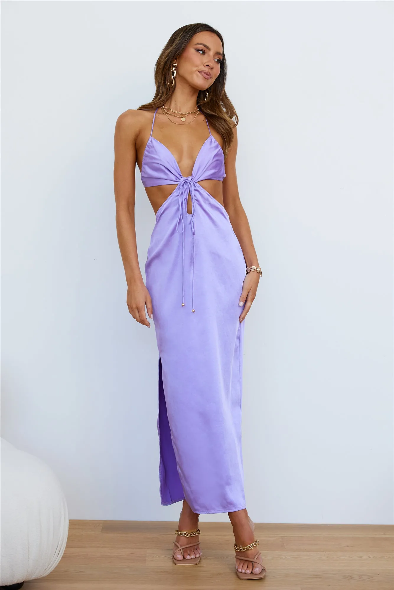 In Control Maxi Dress Lilac sold by Hello Molly product image thumbnail 3
