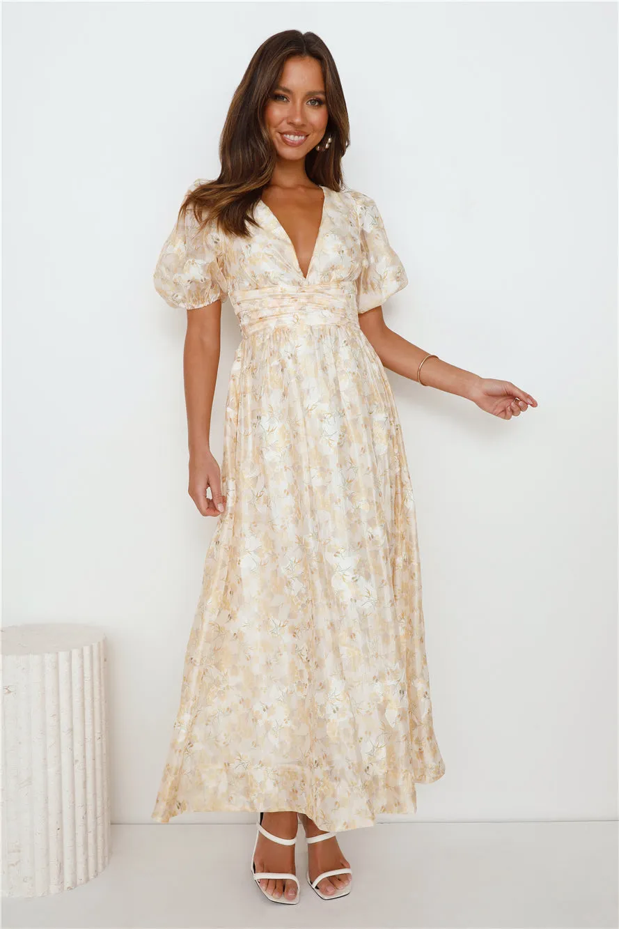 Dancing Delicates Maxi Dress Yellow sold by Hello Molly product image thumbnail 3