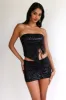 Night Sky Sequin Mini Skirt Black sold by Hello Molly