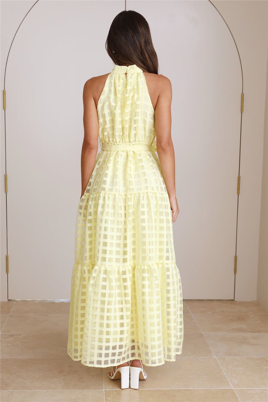 Summertime Picnic Maxi Dress Lemon sold by Hello Molly product image thumbnail 5