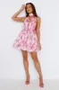 Bobbi Halter Mini Dress Pink sold by Hello Molly