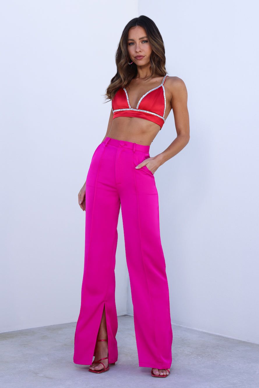 Desire Luxury Crop Top Red sold by Hello Molly product image thumbnail 2