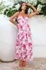 Lily Lane Halter Maxi Dress Pink sold by Hello Molly