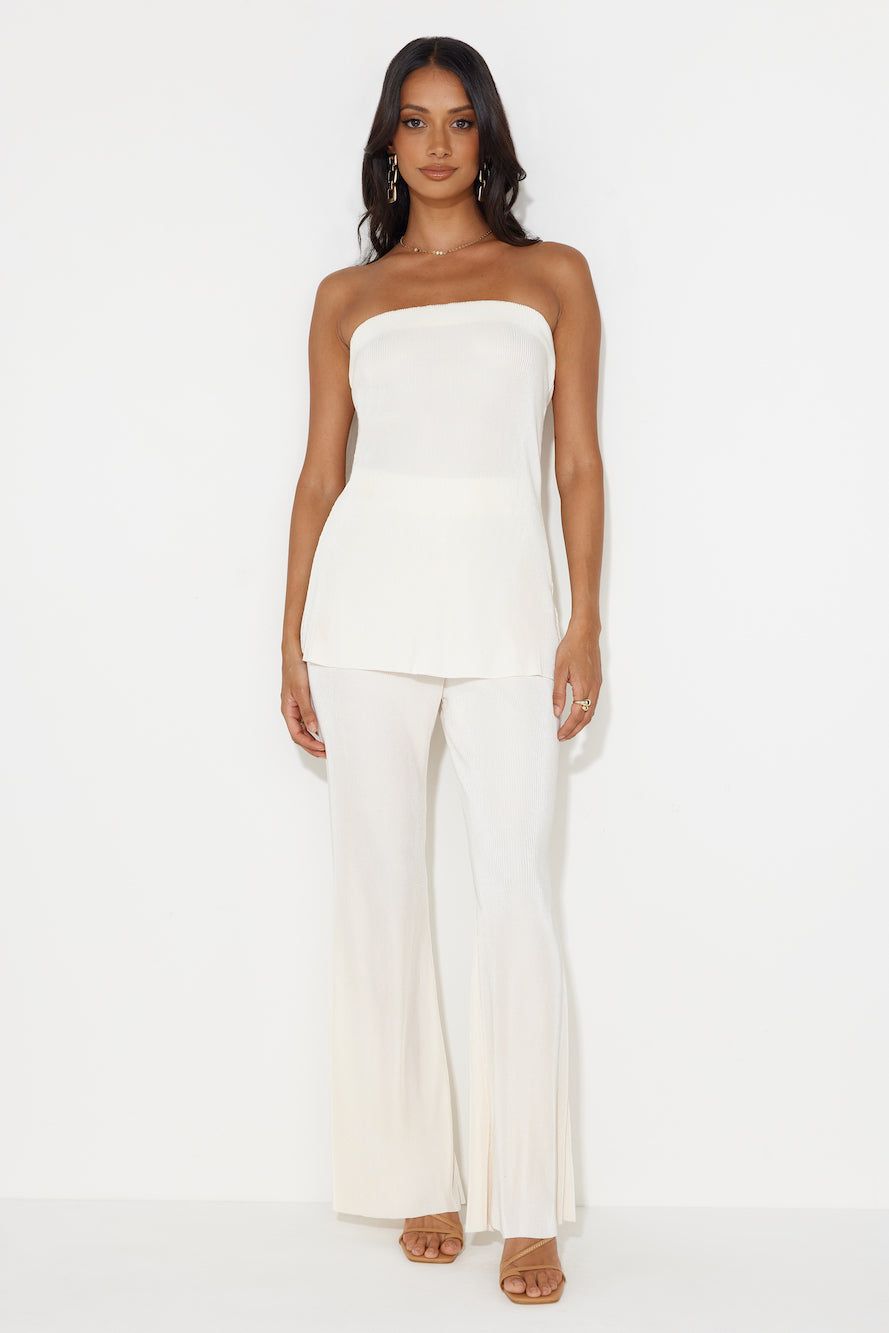 Cover Girl Pants Champagne sold by Hello Molly