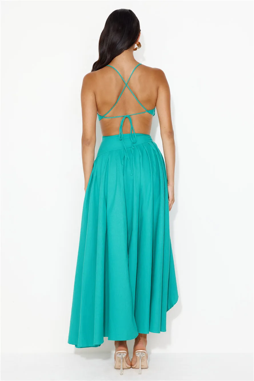 Frolicking Fields Midi Dress Green sold by Hello Molly product image thumbnail 5