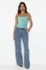 Sparkling Diamond Sequin Crop Top Mint sold by Hello Molly