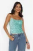 Sparkling Diamond Sequin Crop Top Mint sold by Hello Molly