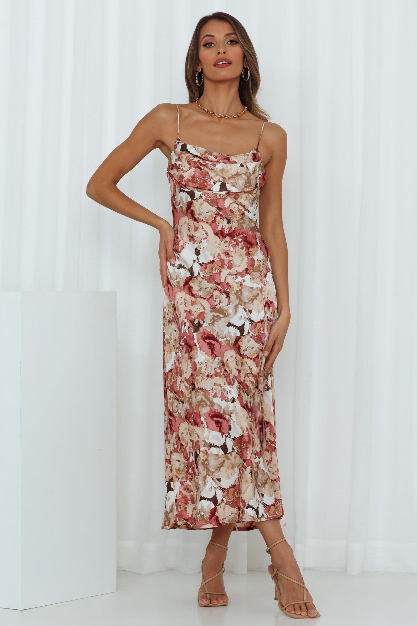 Dawn Talks Midi Dress Rose sold by Hello Molly product image thumbnail 3