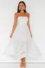 Goddess Of The Moon Strapless Midi Dress White sold by Hello Molly