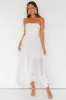 Goddess Of The Moon Strapless Midi Dress White sold by Hello Molly