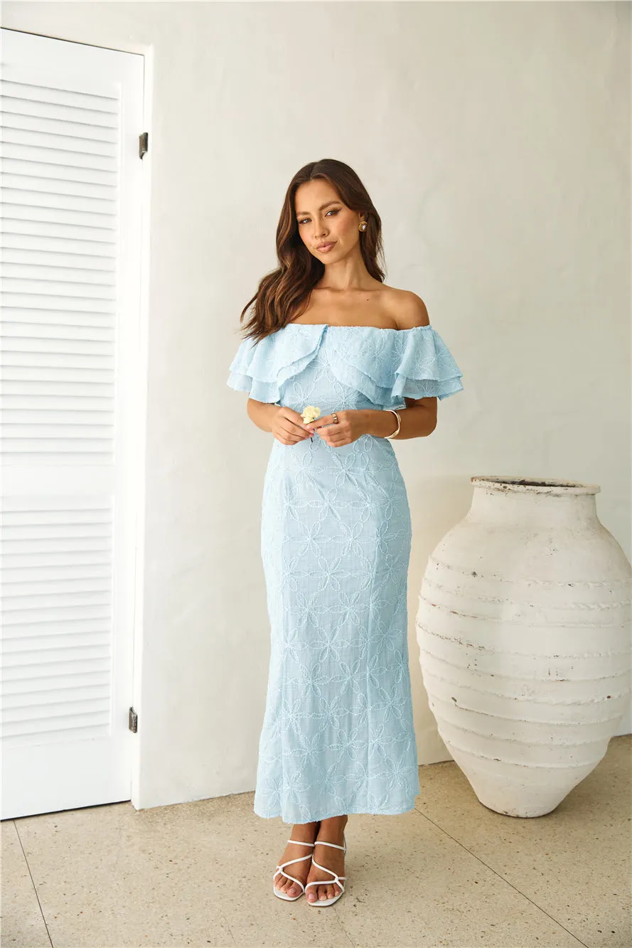 knee length dresses for ladies Otis Off-Shoulder Long Sleeve Maxi Viscose Knit Dress  NRA