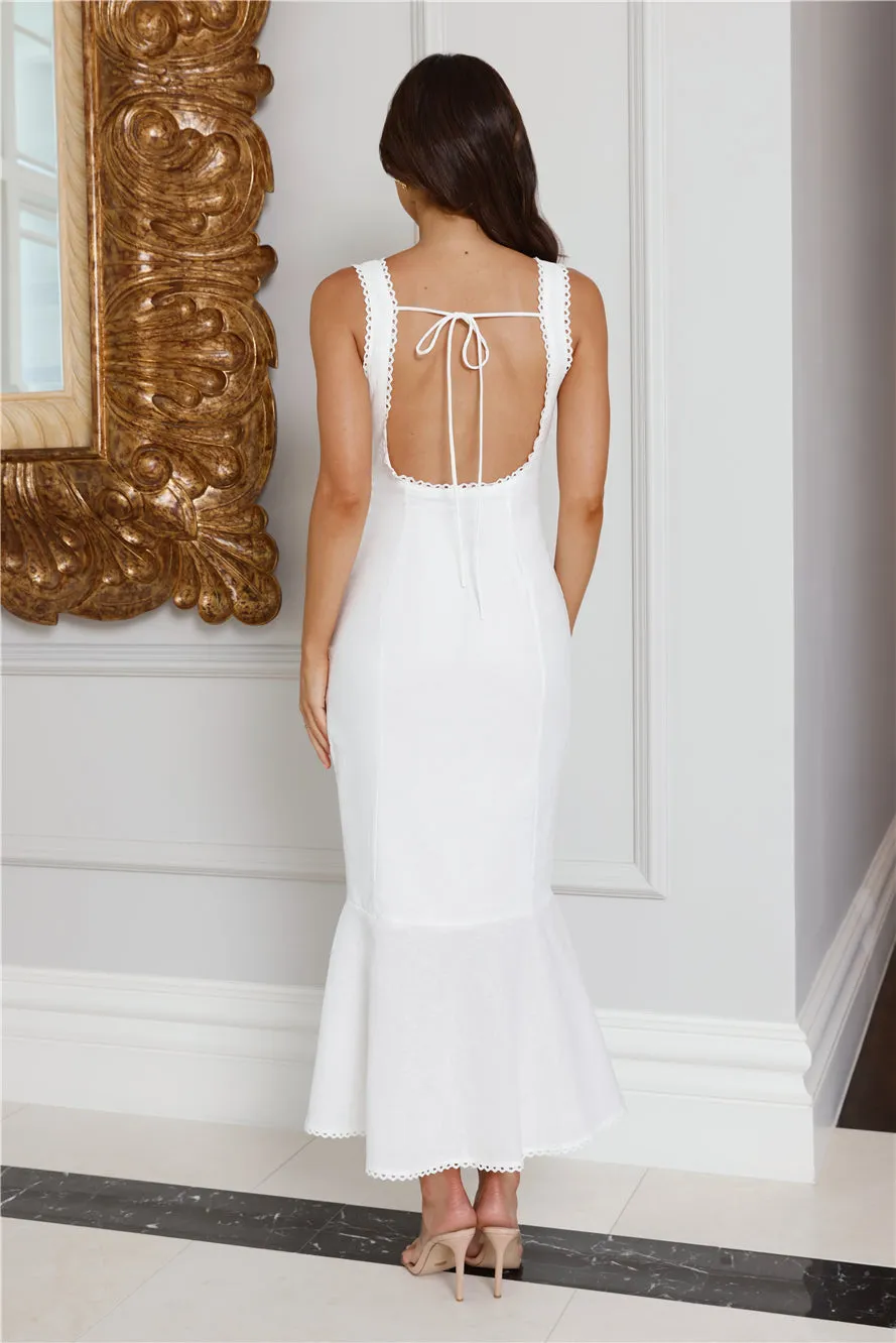 Afternoon Party Midi Dress White sold by Hello Molly product image thumbnail 5