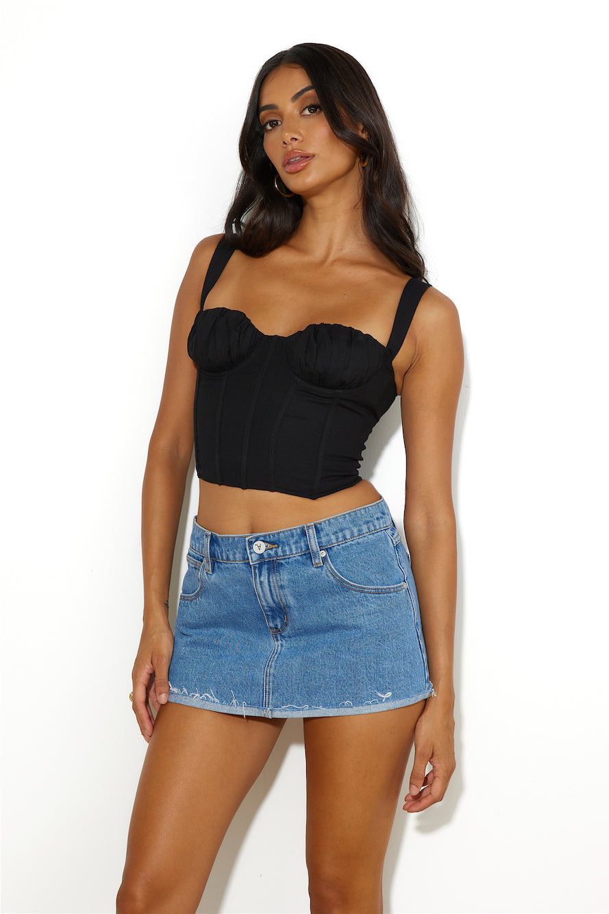 Super Stylish Crop Top Black sold by Hello Molly product image thumbnail 3