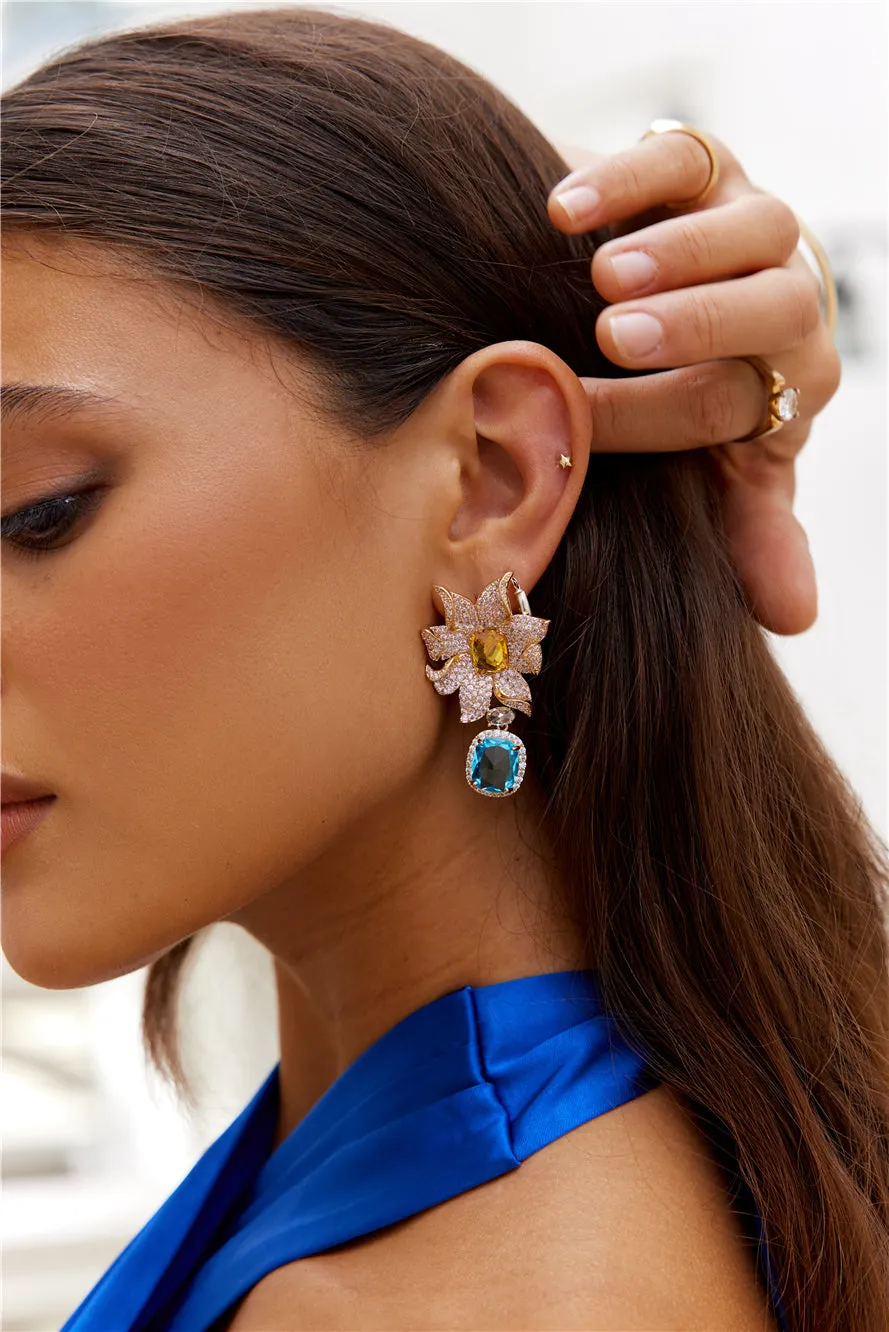 18k Gold Plated Lavina Earrings Gold sold by Hello Molly