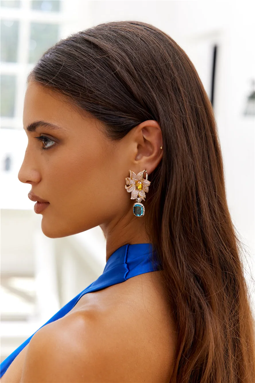 18k Gold Plated Lavina Earrings Gold sold by Hello Molly product image thumbnail 2