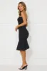 Run My Way Strapless Bubble Midi Dress Black sold by Hello Molly
