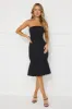 Run My Way Strapless Bubble Midi Dress Black sold by Hello Molly