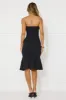 Run My Way Strapless Bubble Midi Dress Black sold by Hello Molly
