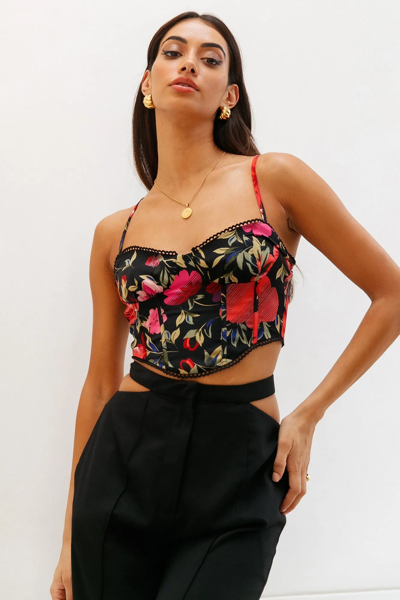 HELLO MOLLY My Queendom Crop Black sold by Hello Molly