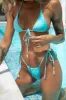 HELLO MOLLY Laguna Breeze Swim Bottom AQUA sold by Hello Molly