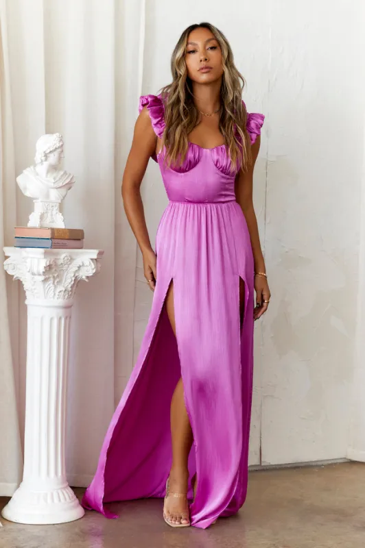 HELLO MOLLY Pretty First Impression Dress Fuschia sold by Hello Molly