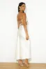 VIPs Accepted Satin Midi Skirt Champagne sold by Hello Molly