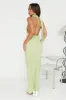 Plisse Perfect Maxi Dress Lime sold by Hello Molly