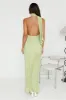Plisse Perfect Maxi Dress Lime sold by Hello Molly