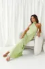 Plisse Perfect Maxi Dress Lime sold by Hello Molly