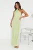 Plisse Perfect Maxi Dress Lime sold by Hello Molly
