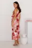 Blossom Trails Satin Maxi Dress Pink sold by Hello Molly