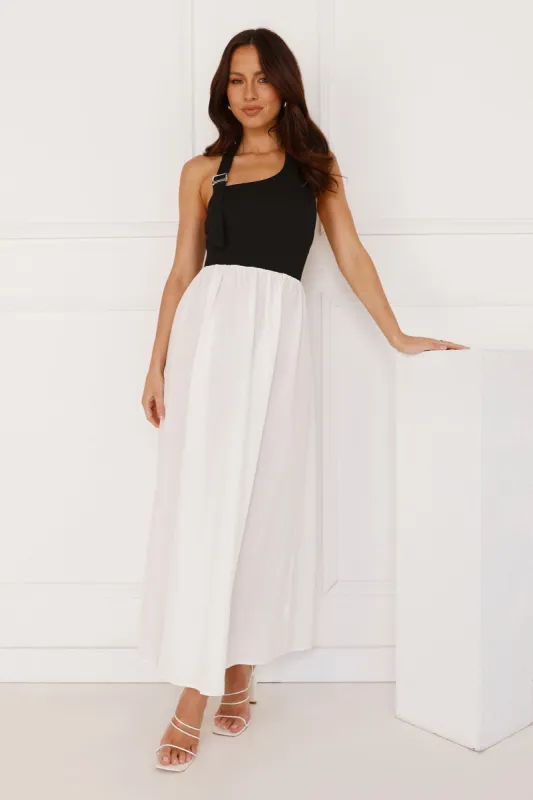 Sea Foam Halter Midi Dress White sold by Hello Molly