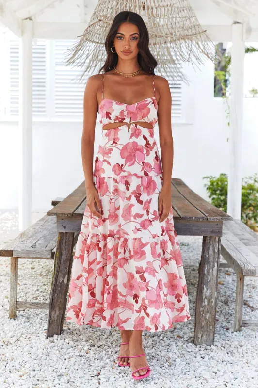 Lighter Than Air Maxi Dress Red sold by Hello Molly