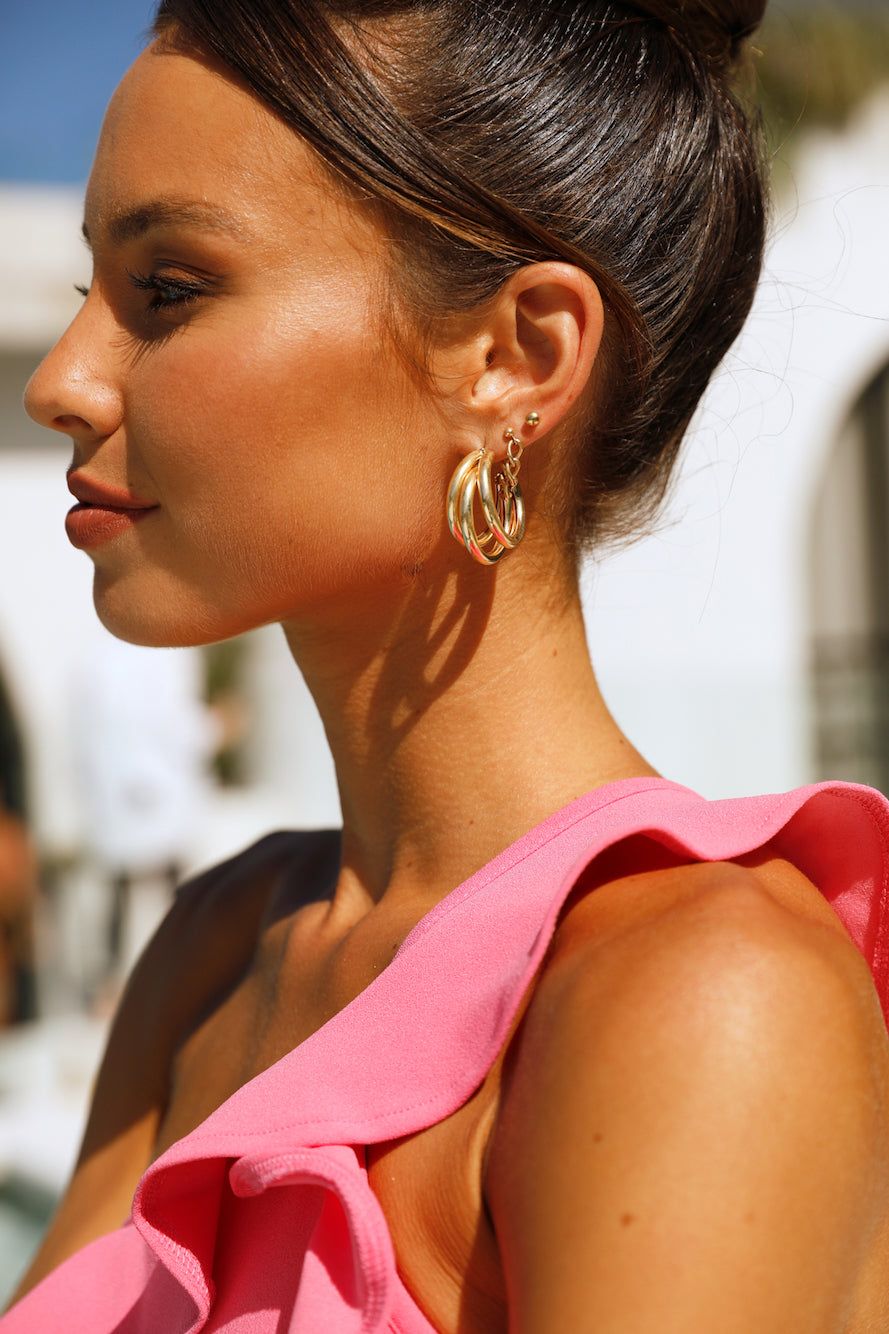 Monet Love Earrings Gold sold by Hello Molly