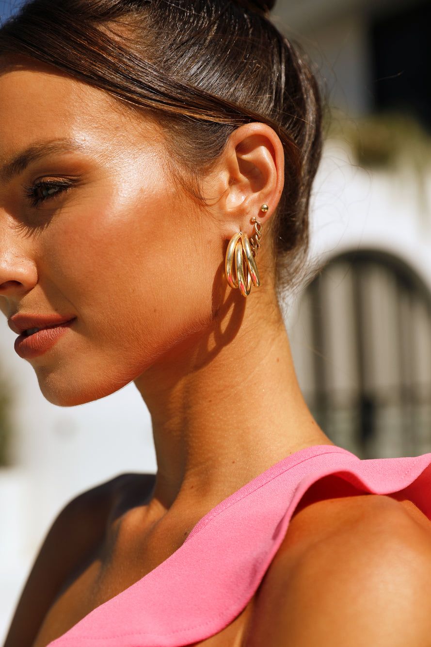 Monet Love Earrings Gold sold by Hello Molly product image thumbnail 2