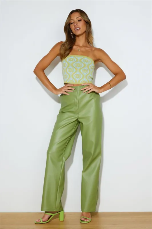 FINDERS KEEPERS Mia Pu Pants Khaki sold by Hello Molly