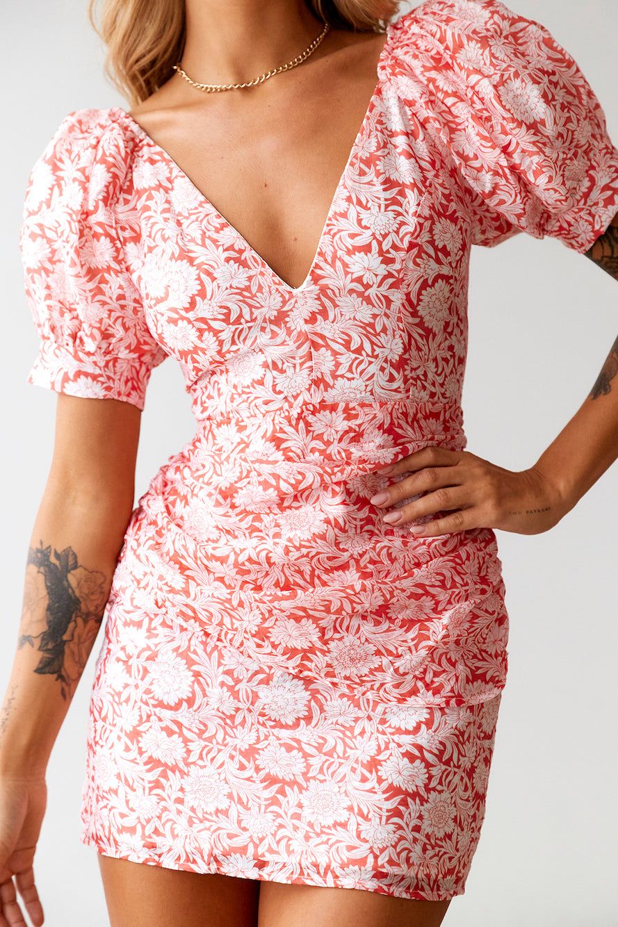 HELLO MOLLY Dreamers And Lovers Mini Dress Red sold by Hello Molly product image thumbnail 2